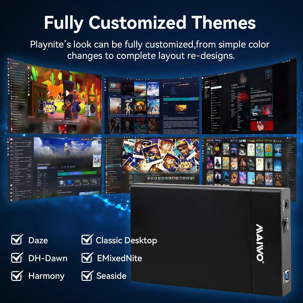 Portable 24TB External Gaming HDD – 390+ Retro Games for PS2, PS3, PS4, WiiU, MAME & Windows PC Playnite System