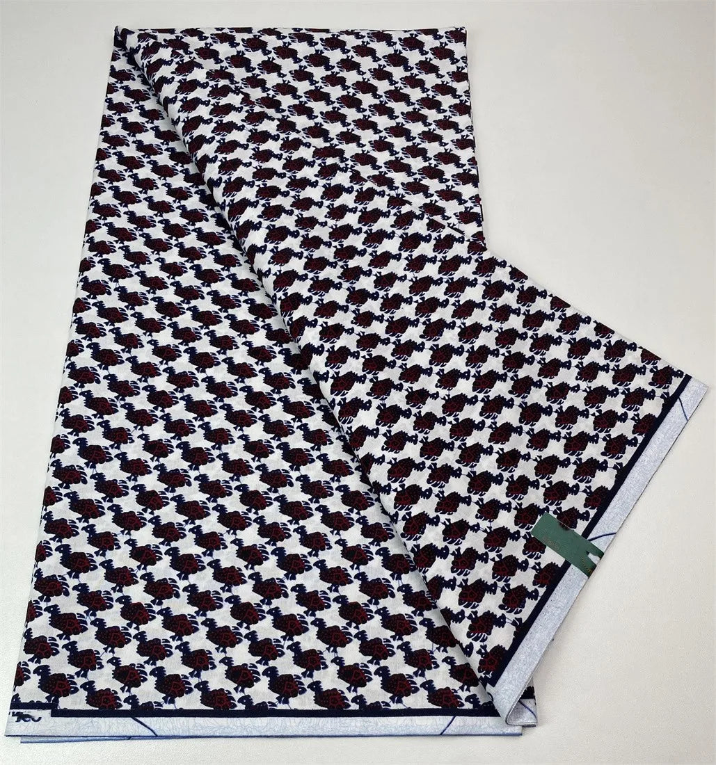 Latest Style Ankara Wax Print Fabric - 100% Cotton High Quality Soft African Real Wax Material