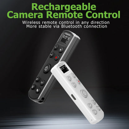 Hanpusen USB-C Bluetooth Camera Remote - Wireless Shutter Release with OLED Screen for Sony Canon Nikon Fujifilm Cameras