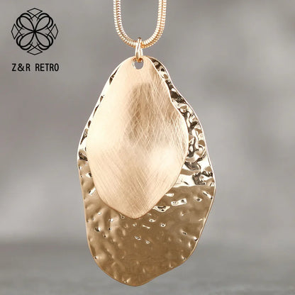 Vintage Long Chain Necklace – Irregular Gothic Pendant Jewelry for Women, 2023 Trendy Fashion Accessories