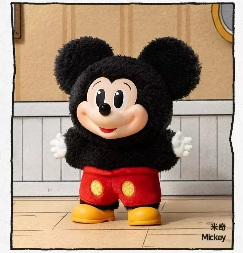 Pop Mart Mickey Family Keychain Series — Cute Vinyl Doll Blind Box, Anime Figure Decoration, Custom Kid Gift