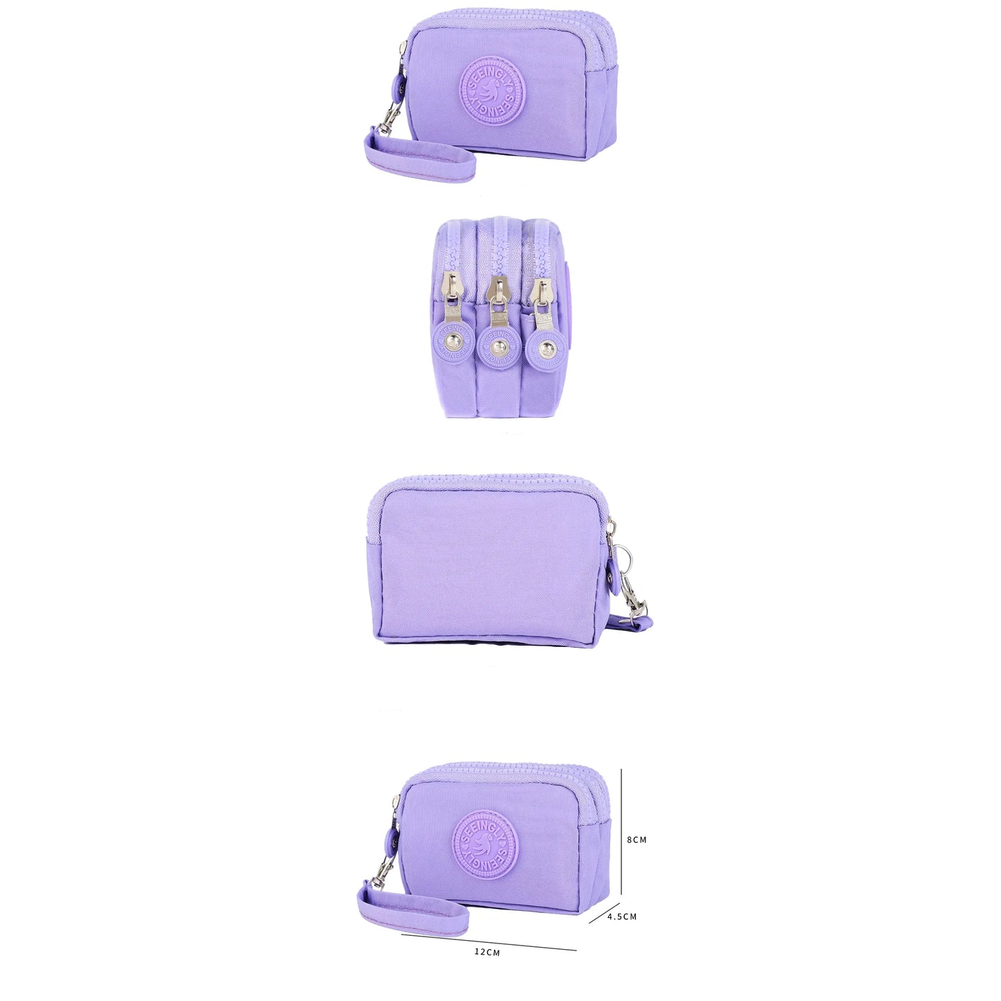 Women’s Three-Layer Nylon Wallet – Large Capacity Waterproof Oxford Cloth Coin Purse, Portable Korean Style