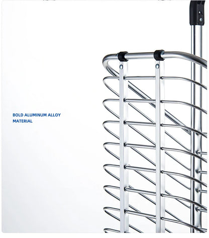 Portable Aluminum Alloy Grocery Cart – Folding Trolley with Large Capacity, Lightweight & Step Climbing Design