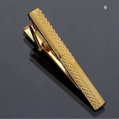 Men’s Fashion Tie Clip Pin - Metal Necktie Bar for Business, Wedding & Party Suit Accessories Gift
