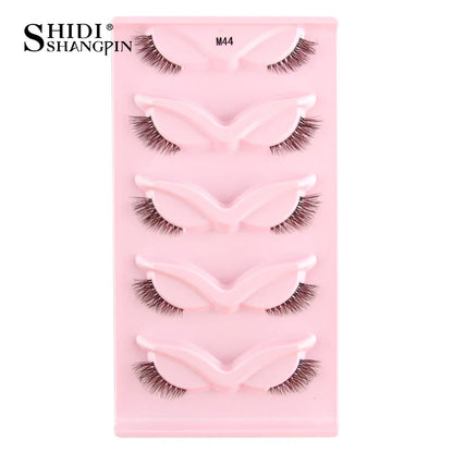 SHIDISHANGPIN 3D Half Cat Eye Lashes – Natural Winged Fox Faux Mink Eyelashes for Makeup