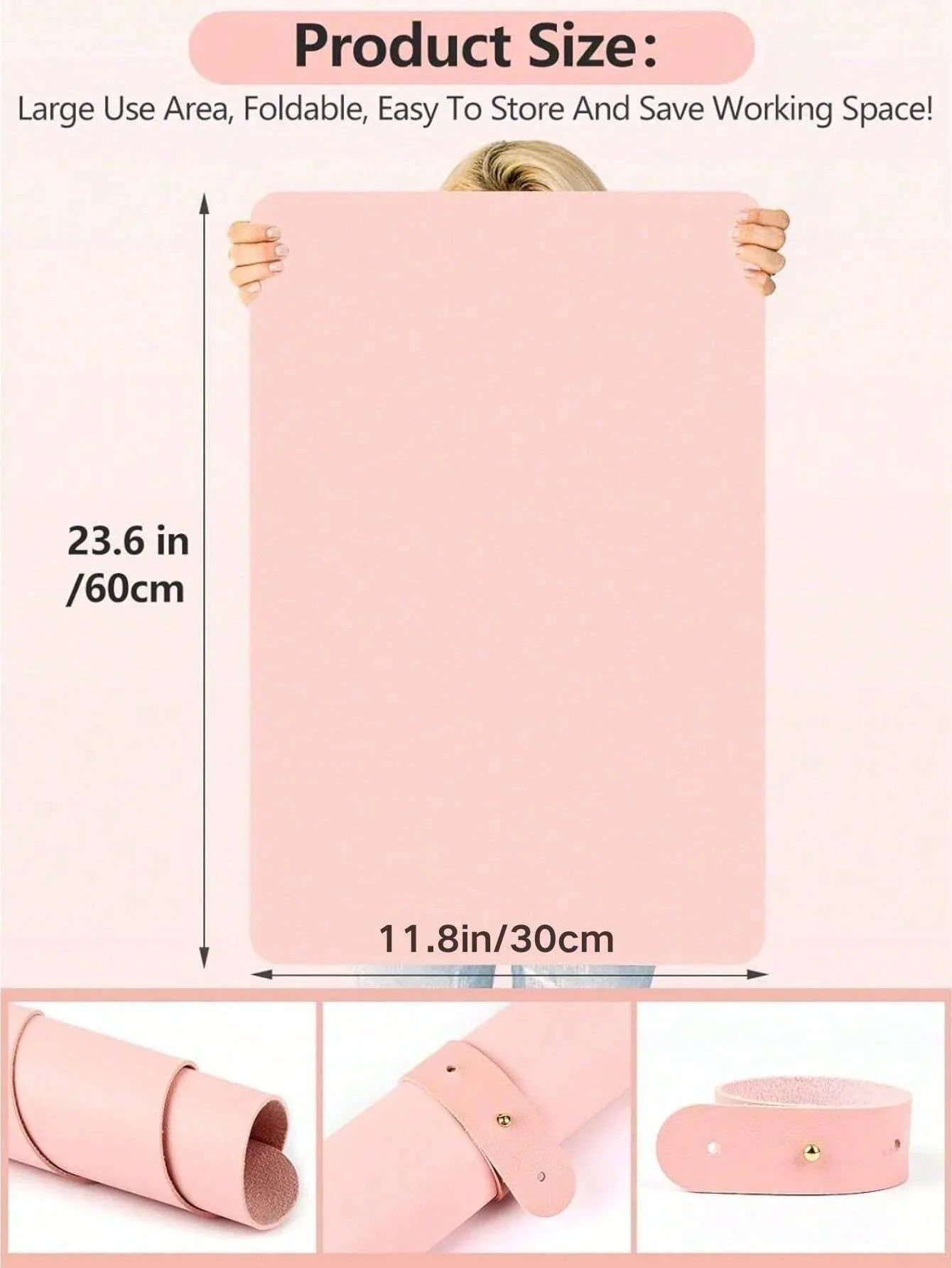 Portable Nail Art Armrest Mat - 1/2PCS Foldable Soft Microfiber Leather Table Pad for Nail Salons