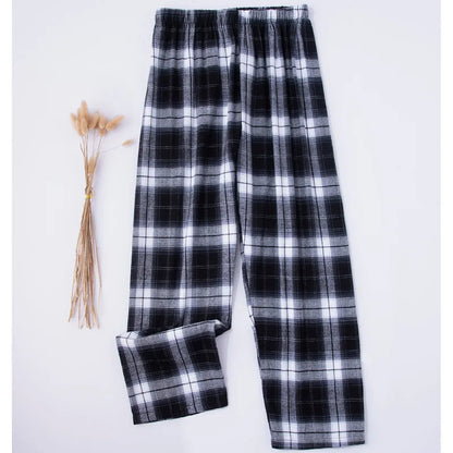 Men’s Plaid Pajama Pants - Soft Breathable Casual Lounge Trousers for Sleepwear & Nightwear