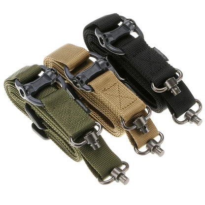 Tactical Adjustable MS4 Rifle Sling — QD Metal Swivel, 2-Point & Single-Point Quick Release for Multi-Mission Use