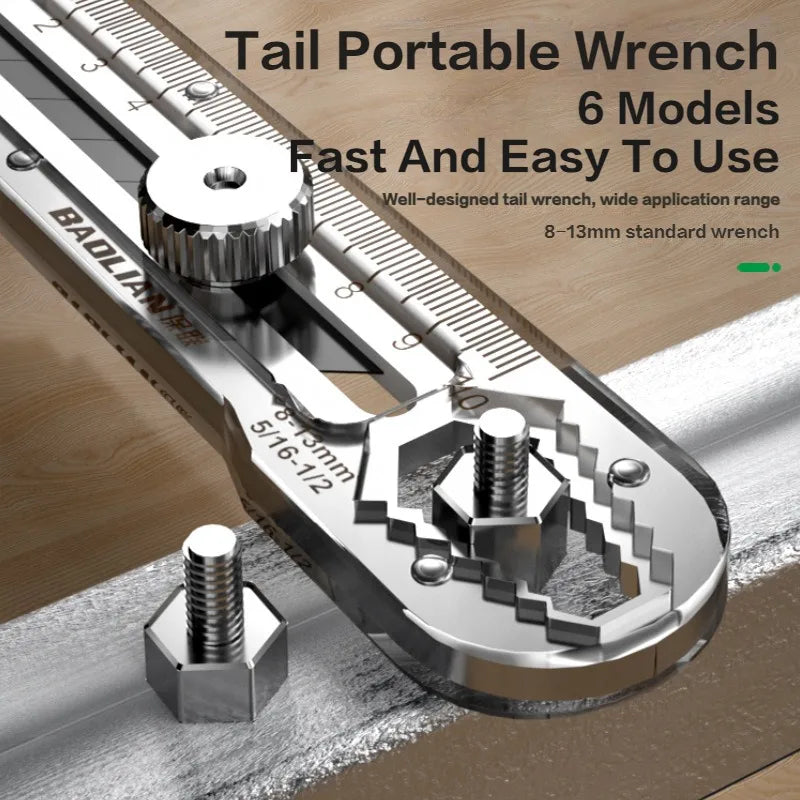 8 in 1 Multipurpose Utility Knife Box Cutter - Stainless Steel Retractable Heavy Duty Waterproof Snap-Off Cutter Knife