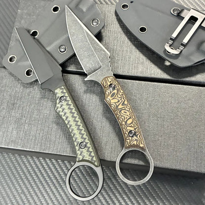 Compact Outdoor Survival Knife - High Hardness Full Steel Camping & Adventure Knife