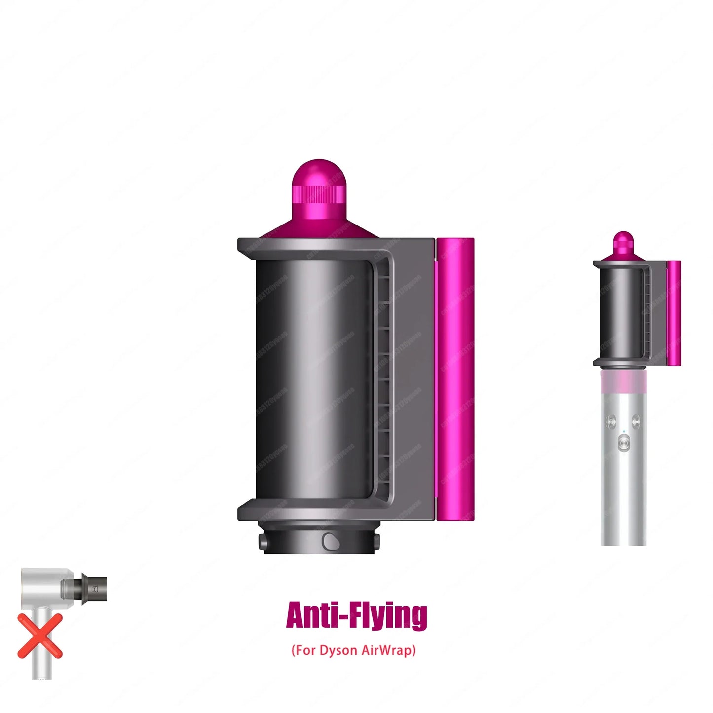 Anti-Flyaway Hair Styling Nozzle for Dyson Airwrap HS01/HS05 – Brush Attachment for Auto Curling & Dryer Accessories