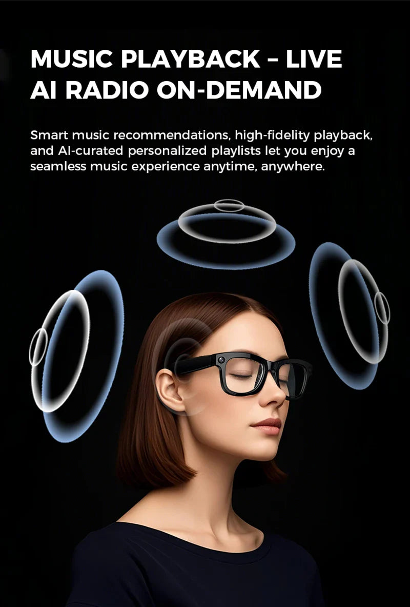Xiaomi AI Smart Glasses — 1080P HD Polarized Sunglasses with Camera, Video Recorder & Sports Surveillance DVR