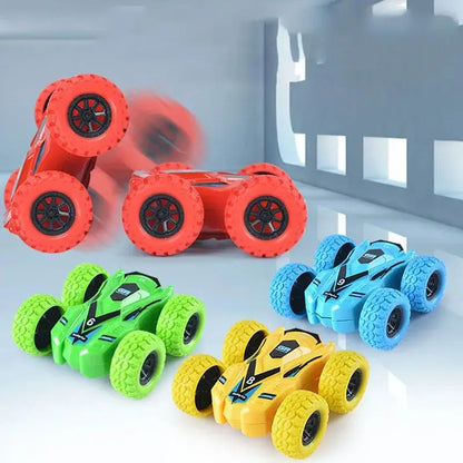 Kids Double-Sided Toy Car - Inertial Off-Road Vehicle with Anti-Collision Safety Design