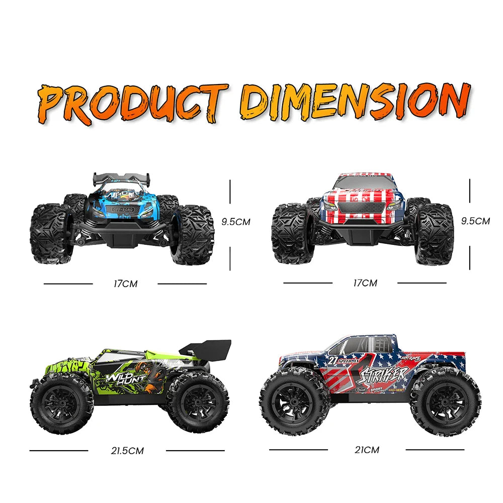 1:20 Off-Road RC Monster Truck — 2.4G High-Speed Remote Control Car | Climbing & Drift Toy for Kids