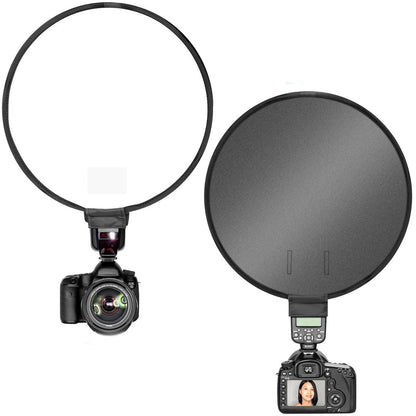 40cm Round Universal Portable Speedlight Softbox – On-Top Flash Diffuser for Camera Lighting