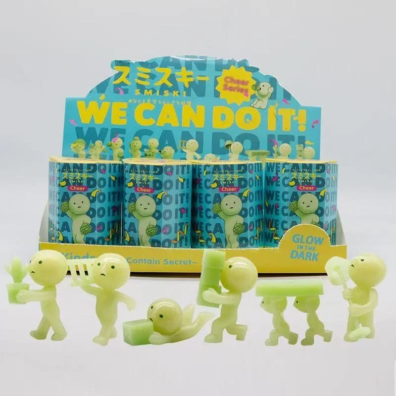 Noctilucent Green Mystery Doll Figures - Blind Box Surprise Collectible Desktop Decoration Toy