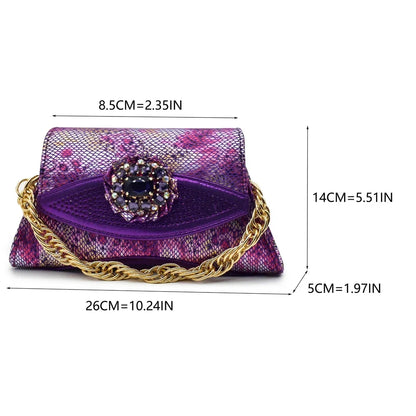 Women’s Purple Italian Shoe & Bag Set - Elegant Heeled Party & Wedding Accessories