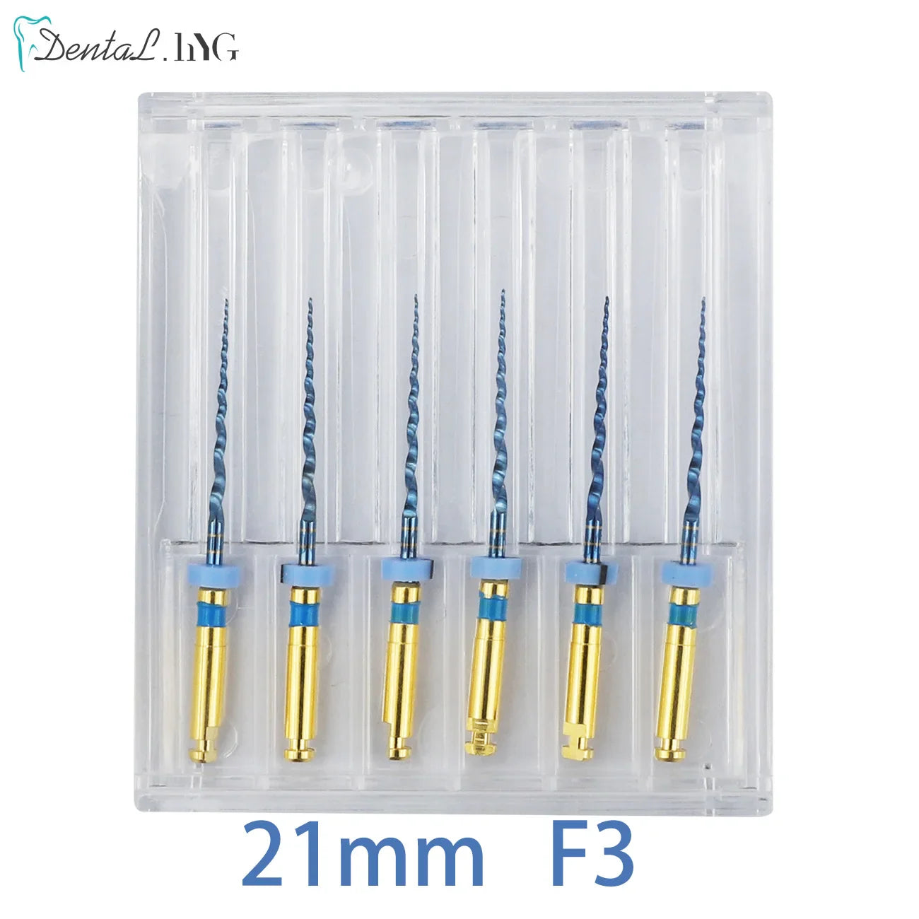 Dental SX-F3 Blue Nitinol Rotary Files – Endodontic Root Canal Engine Tool for Dentistry