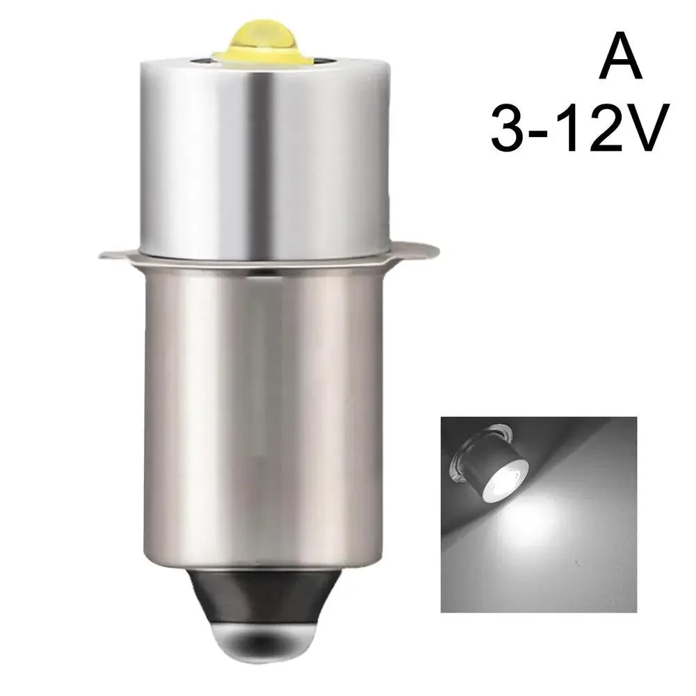 P13.5S E10 BA9S LED Upgrade Bulb - 6500K White Replacement Light for Maglite Flashlights & Torches