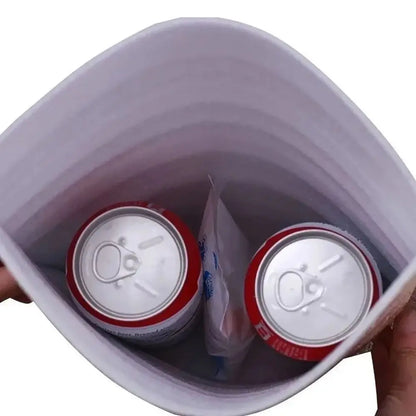 Aluminum Foil Cooler Bag – Insulated Folding Thermal Picnic Bag, Portable Food and Drink Delivery Carrier