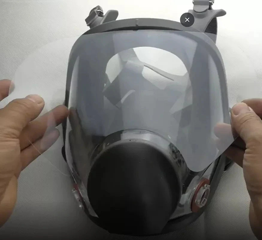 Anti-Scratch Protective Lens Film – 3M 6800 Full Face Gas Mask Window Screen Protector for Painting & Spraying