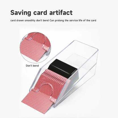4/6-Deck Acrylic Blackjack Dealing Shoe – Durable Poker Dealer Equipment & Card Game Supply