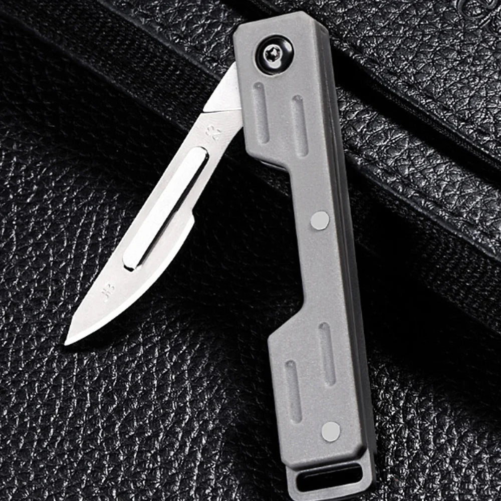Mini Folding Scalpel Knife – Precision EDC Pocket Knife for Medical, Outdoor, and Unpacking Tasks