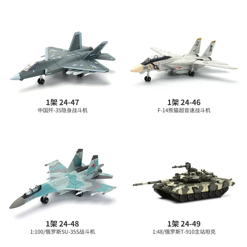 Military Building Blocks Set - F22 Fighter Jet M1A2 Tank & Helicopter Model Toys for Boys Christmas Gifts