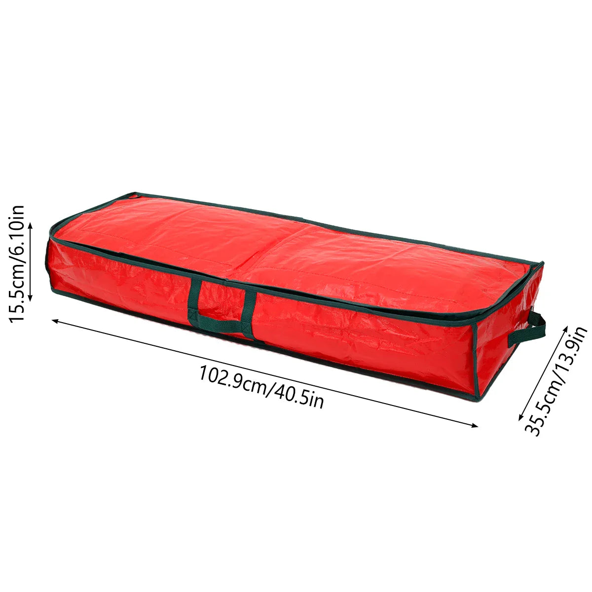 Christmas Gift Wrap Storage Bag - Waterproof Underbed Organizer with Reinforced Handles for Xmas Wrapping Paper