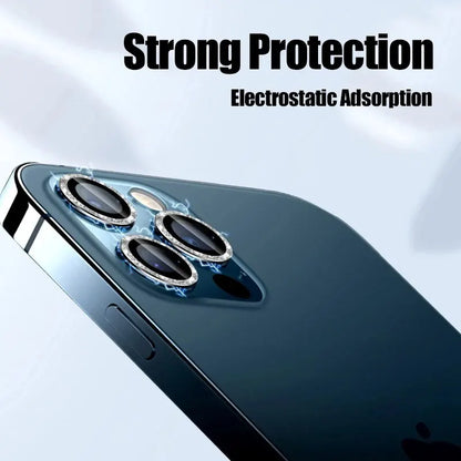 iPhone Camera Lens Protector 3-Pack: Compatible with iPhone 11-15 Pro Max Mini - Protective Glass for Camera Lens on iPhone 14 & 15
