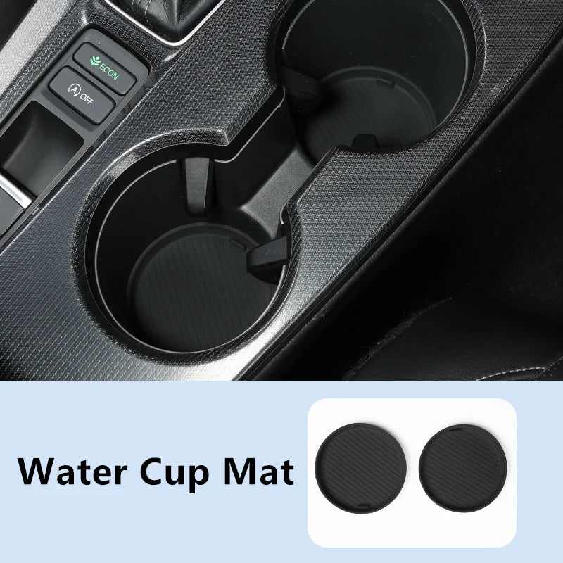 Honda Civic 11th Gen 2022–2025 Door Groove & Cup Mat Set – 12PCS Silicone Non-Slip Car Interior Storage Mats