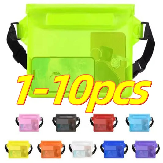 Waterproof Swimming Waist Bag - Sealed Dry Phone Case for Diving, Skiing, Boating, Beach & Water Sports