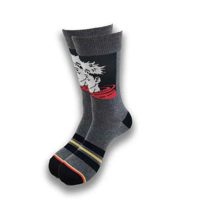Cartoon Animation Fashion Socks for Men & Women – Autumn Winter Street Style Trendy Casual Combed Cotton Socks