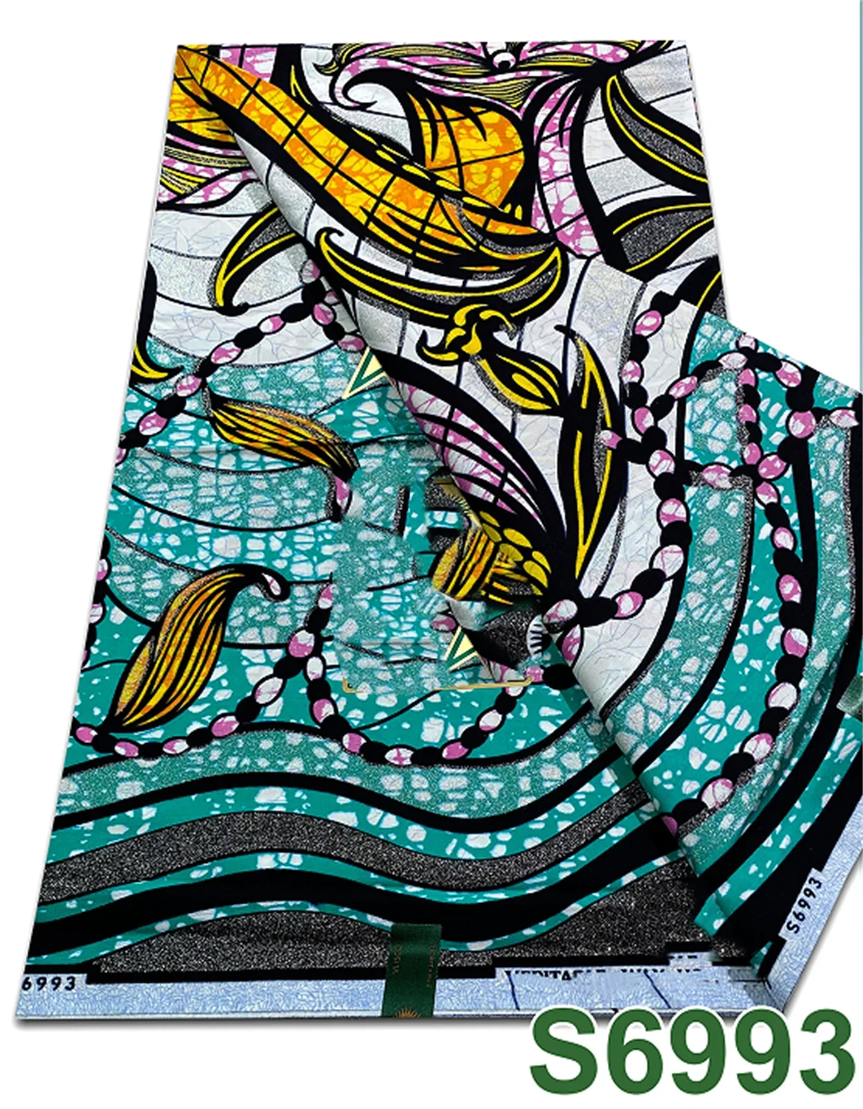 Original African Wax Print Fabric - 6 Yards 100% Cotton Nigerian Ankara Sewing Material