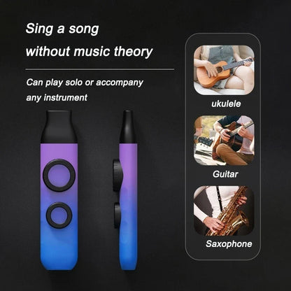 Double-Hole Kazoo Instrument - 10 Membranes Easy-to-Learn Fun Musical Instrument for Parties, Travel & Live Performances