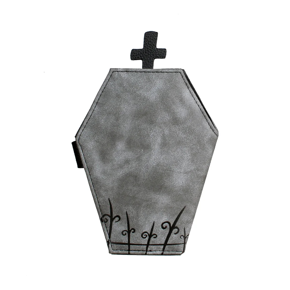 Niche Coffin-Shaped Clutch Wallet – Women's Bifold Coin Purse, Halloween Gift Idea