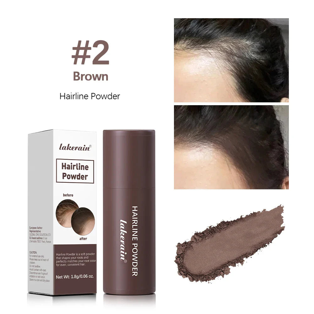 Waterproof Hairline & Root Concealer Pen – Instant Grey Coverage with Easy Blend Powder Stick for Normal Hair
