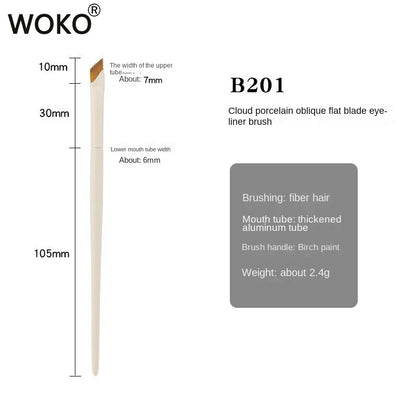 Ultra Thin Eyeliner & Eyebrow Brush – Precision Blade Angled Makeup Detail Brush for Eyes & Under-Eye Application