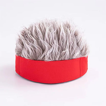 Fashion Baseball Cap – Men and Women Beanie Wig Hat with Short Hair, Breathable and Soft for Parties, Outdoor and Casual Wear