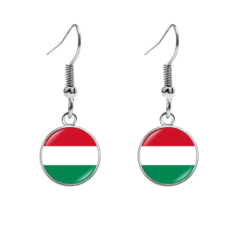 France National Flag Earrings - Multicolor Country Flag Jewelry for Women, Travel Pride & Celebration Gifts