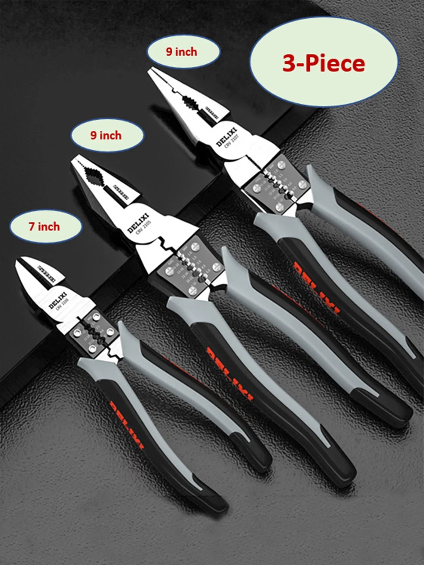 Multifunctional Universal Diagonal & Needle Nose Pliers – Electrician Wire Cutters and Hand Tools
