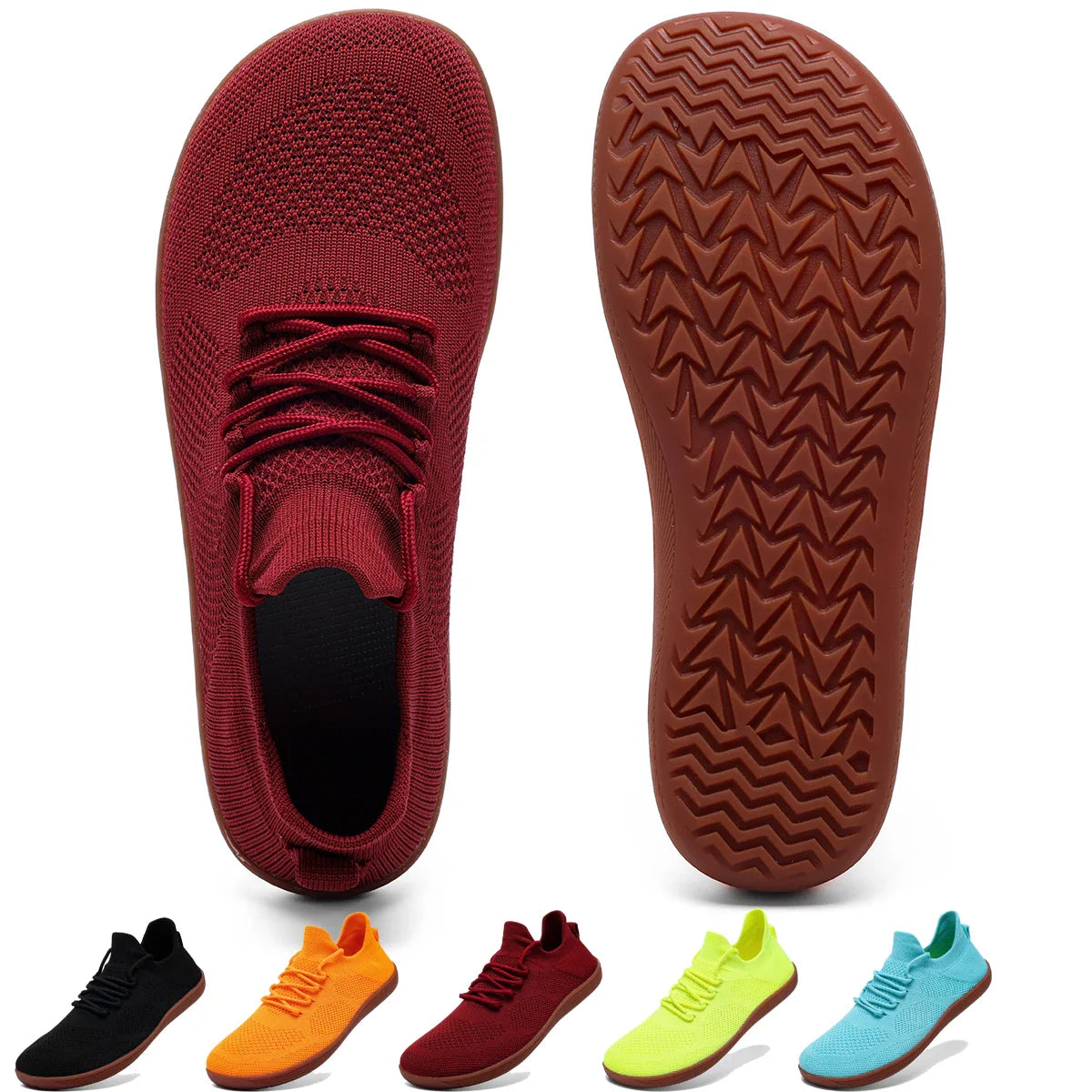 Minimalist Barefoot Shoes for Men & Women — Lightweight Breathable Zero-Sole Wide Toe Running and Casual Walking Shoes