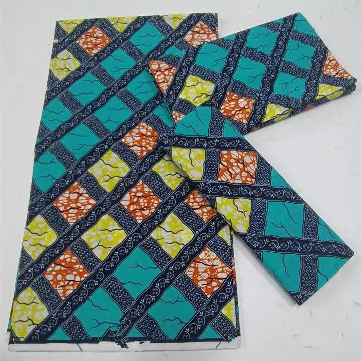 African Ankara Wax Print Fabric - 100% Cotton Batik Patchwork Sewing Material for Dresses & Crafts