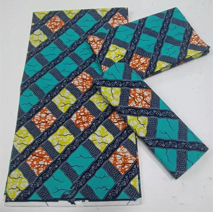 African Ankara Wax Print Fabric - 100% Cotton Batik Patchwork Sewing Material for Dresses & Crafts