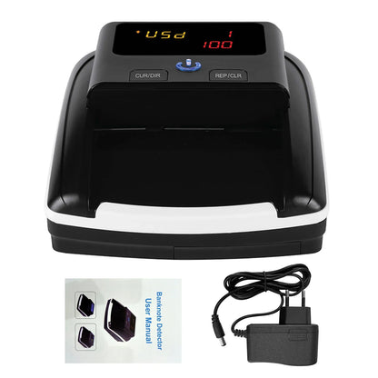 Automatic Money Counter & Counterfeit Bill Detector – UV, MG, IR Detection for EURO & US Dollar, Paper Size & Thickness Detection