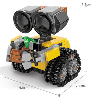 Space Mini Robot Building Blocks - Tracked Sci-Fi MOC Model Kit for Kids & Adults