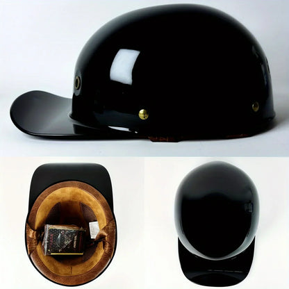 Retro Half Motorcycle Helmet – Universal Four Seasons Riding Helmet for Harley & Electric Vehicles