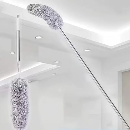 Extendable Microfiber Duster - Retractable Washable Dust Brush for Ceiling & Home Cleaning
