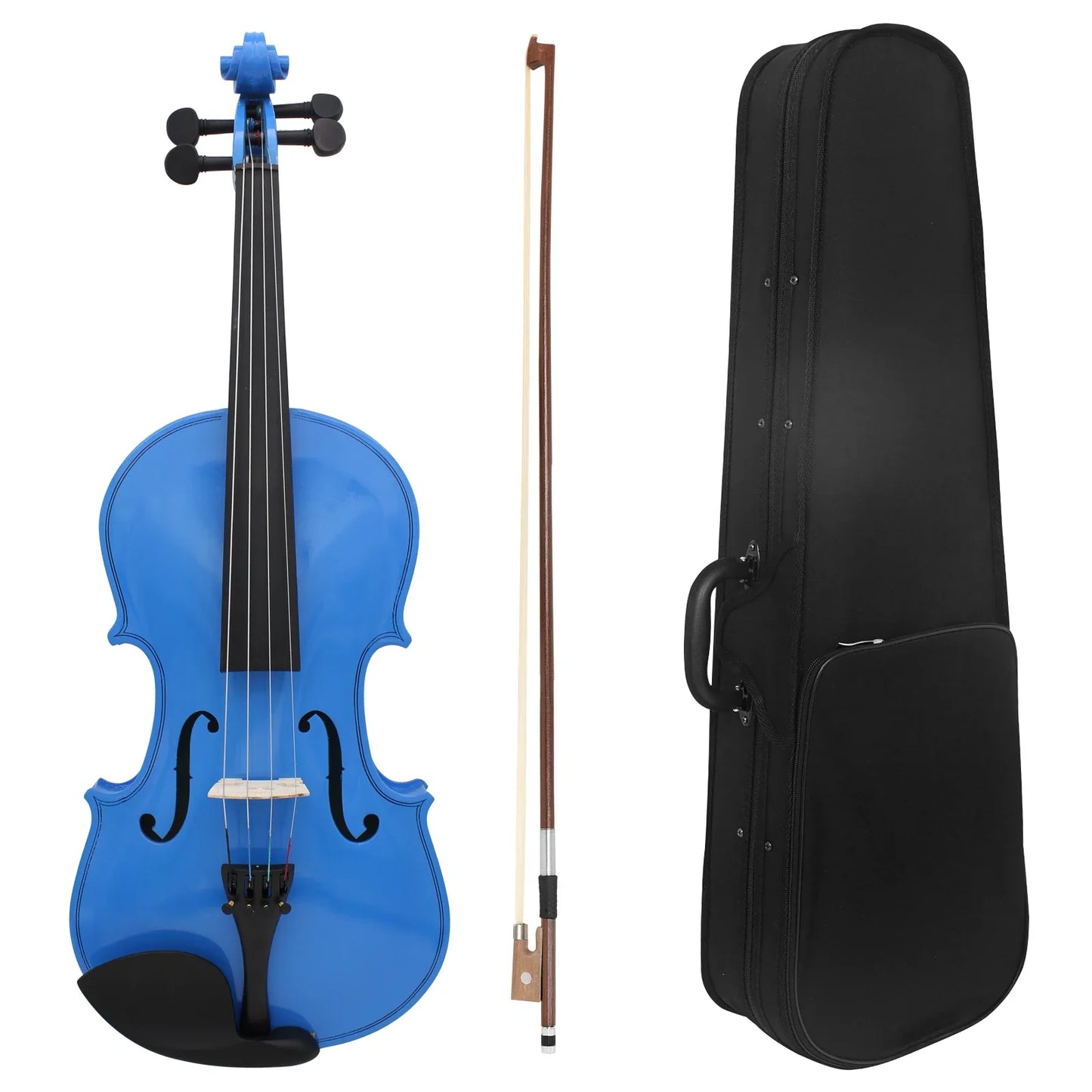 IRIN V-10 Acoustic Violin - Solid Wood Beginner Fiddle with Case, Bow & Accessories for Student Musicians