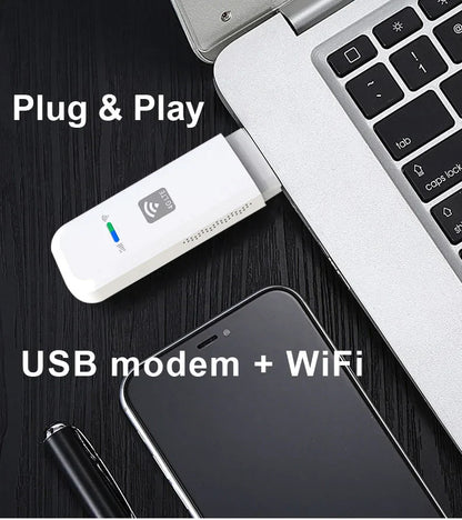 HOSAYA LDW931 4G LTE Portable WiFi Router – Nano SIM USB Modem Pocket Hotspot for 10 Users